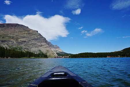 Swiftcurrent lake, Amerika, Spojené státy americké, Montana, ledovec, Národní, parku