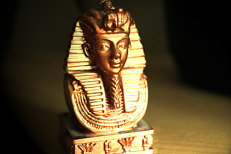Tutankamon, : Tutankhaton, faraònic, Egipte, figura, rei, màscara d'or