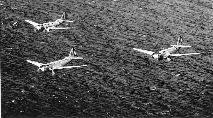b-18, Douglas, Bolos, formacji, historyczne, Zdjęcie, samoloty