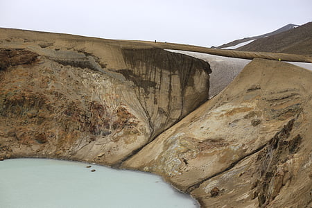 volkanik krater, Göl, İzlanda