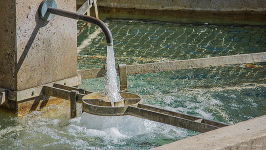 水龙头, 供水, 喷泉, 水, crailsheim