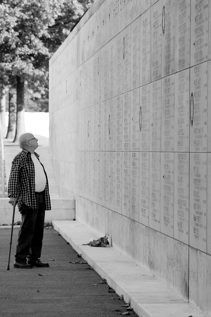 remembrance day, old, man, grief, lonely, old man, face