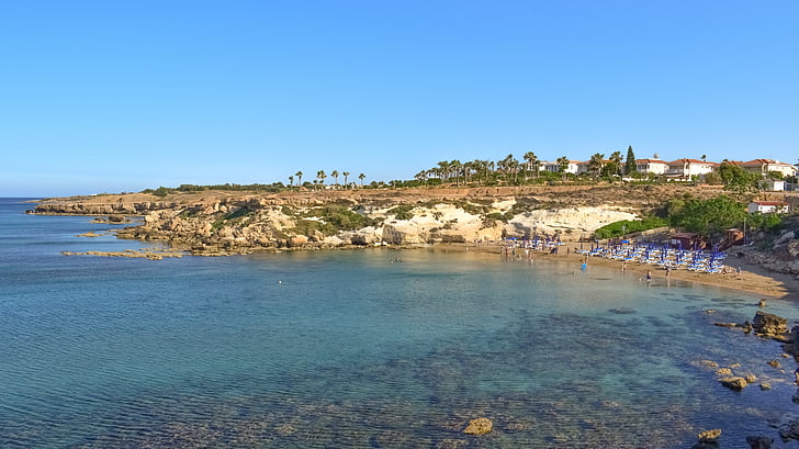 Cypern, Kapparis, brandmand bay, Cove, Beach, havet, turisme