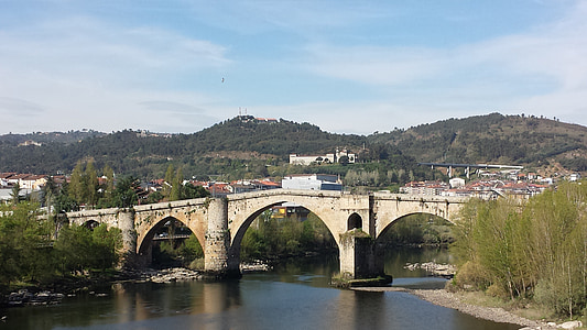 Most, Architektura, řeka, stavebnictví, městský, římský most, symbol
