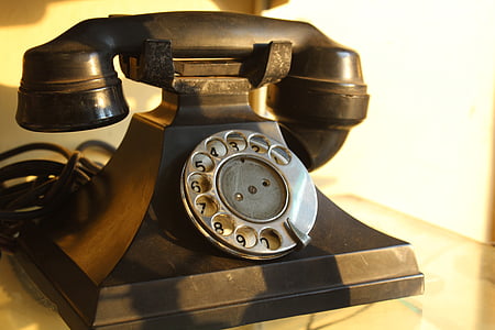 telefono, telefono, vintage, oggetto d'antiquariato, retrò, quadrante, Rotary