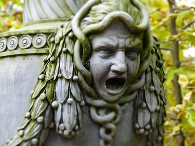 schwetzingen jardim fechado, Ânfora, Outono, estátua, escultura, dia, ao ar livre