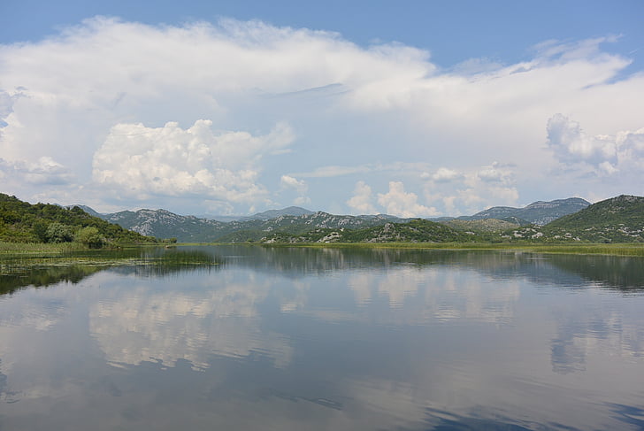 Škodras ezers, Melnkalne, brauciena, kruīza, ūdens, kalni, upes