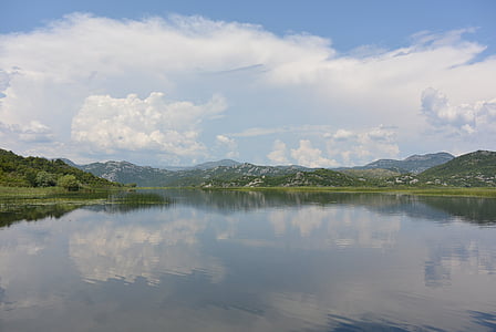 skadar lake, montenegro, journey, cruise, water, mountains, river