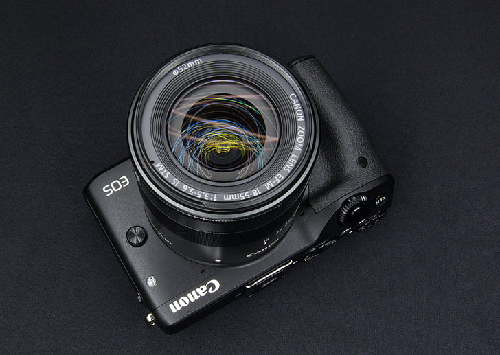 Canon, appareil photo, micro-single, pas de anti-caméra, m3, EOS, lingettes
