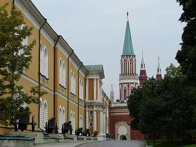 莫斯科, 俄罗斯, 资本, 克里姆林宫, 从历史上看, 建筑, 旧城