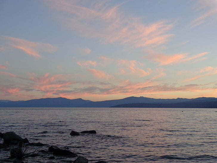 jezero, Tahoe, voda, obloha, Lake tahoe, Příroda, krajina