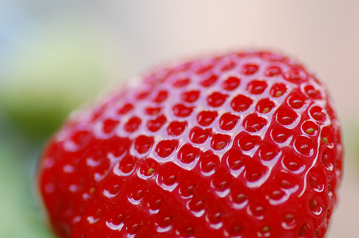 strawberry, close, food, macro, red, berry, fruit
