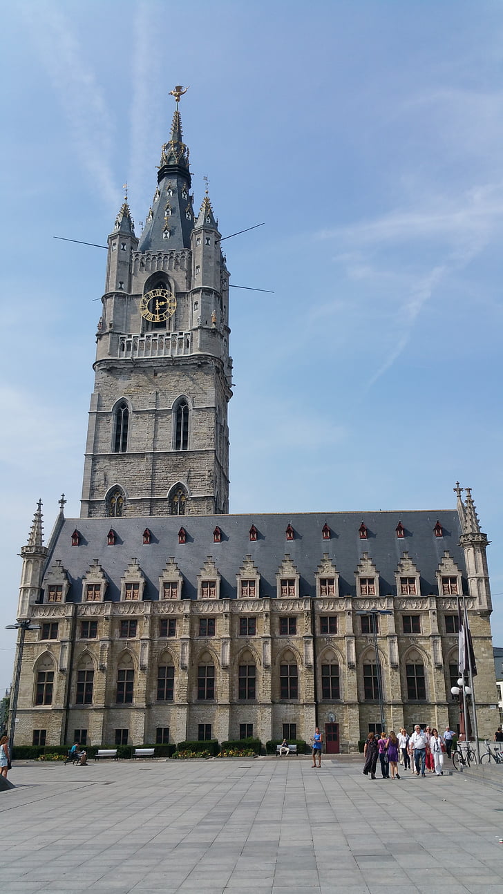 Ghent, Gradska vijećnica, centar grada, Gent