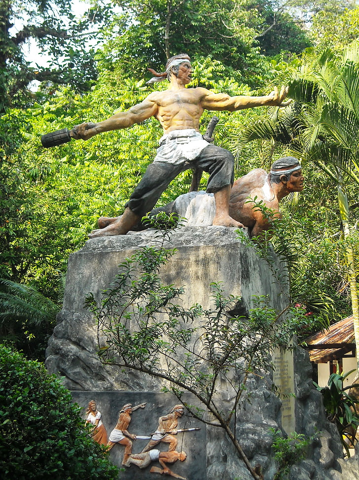 monument, helten, sumberboto, kjekk, Øst java, Indonesisk
