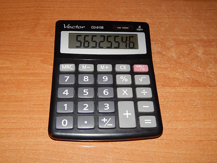 Калькулятор, подсчет, количество, цифры