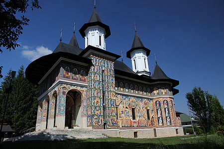 Kościół, Neamt, Mołdawia, malarstwo, Mural
