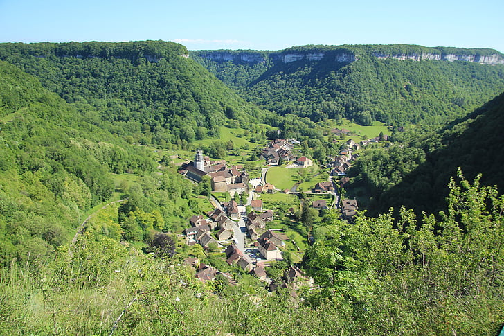 Jura, landsbyen, Chalon, dalen