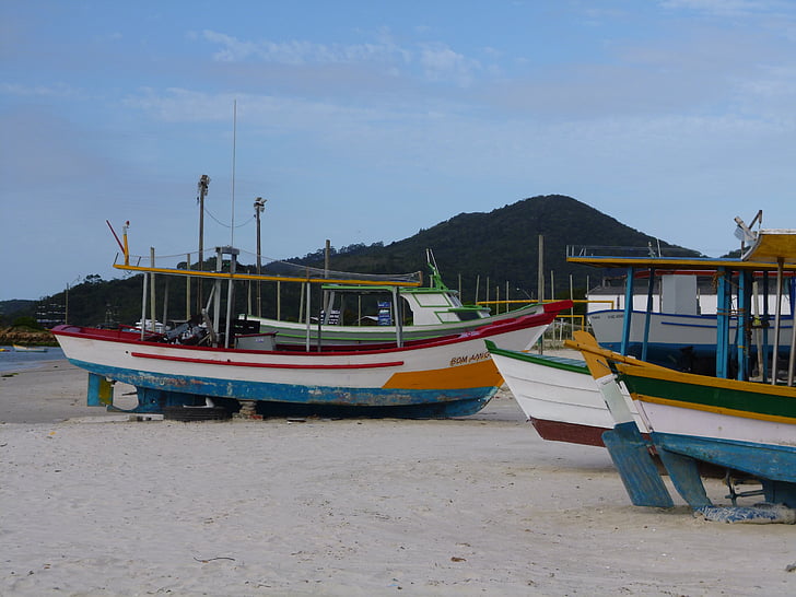 лодки, пляж, деревянные лодки, Рыбалка, Рыболовное судно