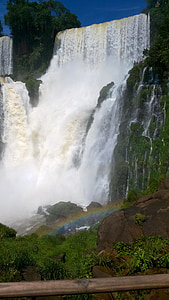 cataracts, foz do iguaçu, nature, sky, rio, forest, water falls