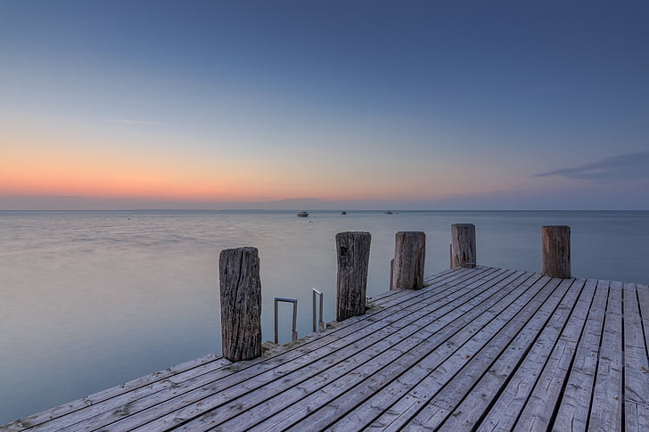beach, boardwalk, dawn, dock, dusk, horizon, jetty