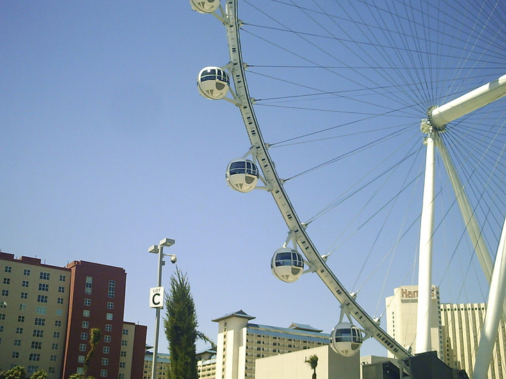 Ferris wheel, lielais rats, LINQ, las vegas, Nevada, pilsēta, Viesnīca