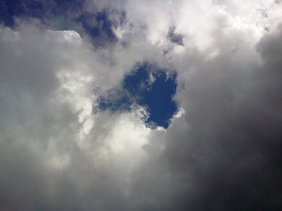 Sky, Cloud, enorme, Guds hånd, blå, lys, fred
