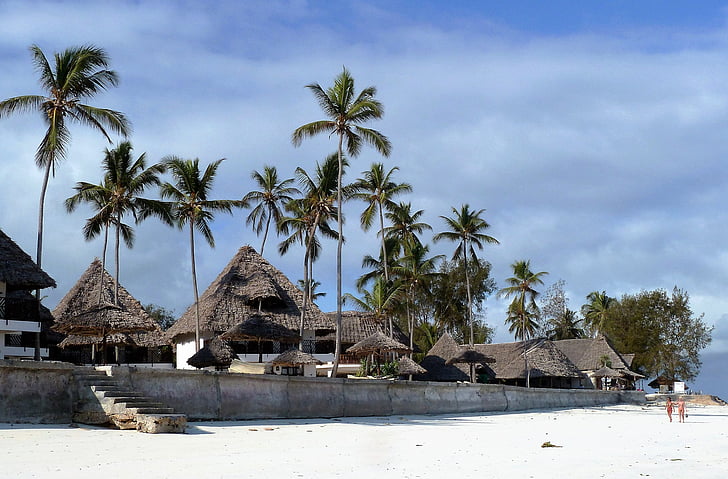 turizmus, trópusok, Afrika, Zanzibar, luxus, Resort, csillogás