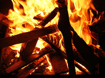Sprzęt do grillowania, BBQ, węgle, ogień, świecące, -Grill, gorąco
