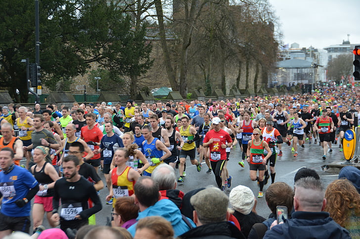 Marathon, uitgevoerd, marathonlopers, Jogger, sport, Fitness, uitvoeren