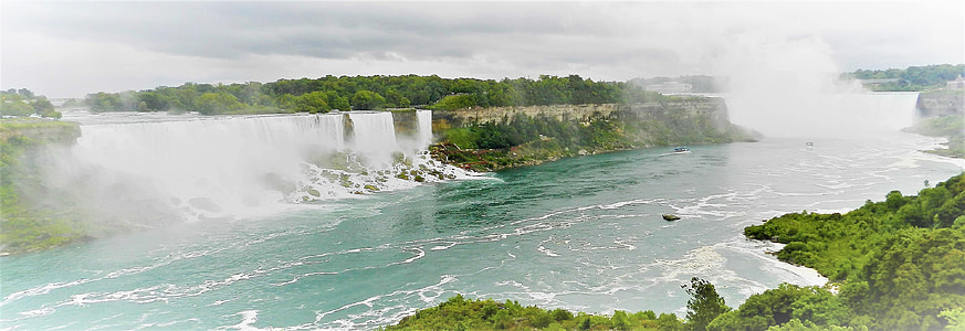 Ніагарський водоспад, Канада, Природа, Водоспад, туризм, Онтаріо, Природні