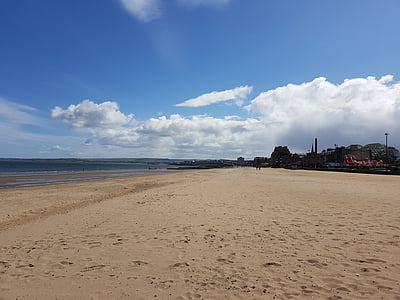 Εδιμβούργο, πορτομπέλο, παραλία, Άμμος, σύννεφο