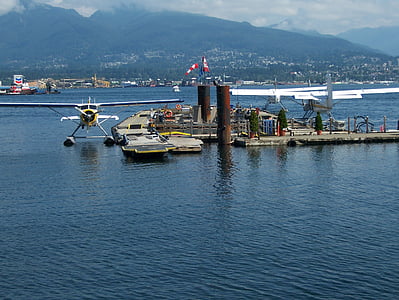 Vancouver, hidroplán, Kanada, utazás, közlekedés, kanadai, BC