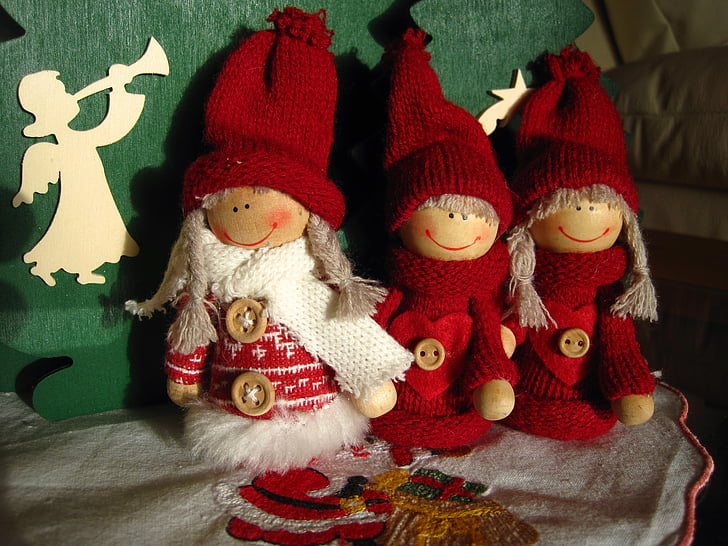 küçük şeytan, Christmas Elfler, Noel, Advent, Noel dekorasyon, şirin, rakamlar