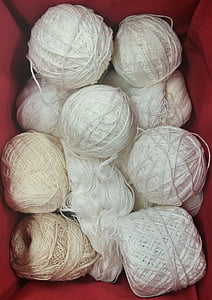 filé, écheveau, laine, Craft, Tricoter, au crochet, tricotage