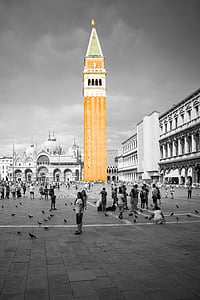 Venetië, San Marcoplein, Italië, gebouw, Dom, Venezia, historisch