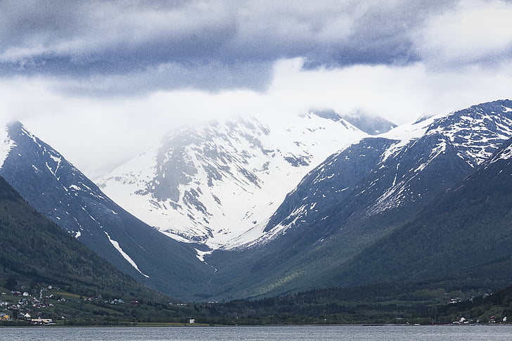 Norveç, Andalsnes, manzara, doğa, gökyüzü, seyahat, Açık