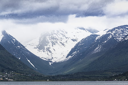 Norveç, Andalsnes, manzara, doğa, gökyüzü, seyahat, Açık