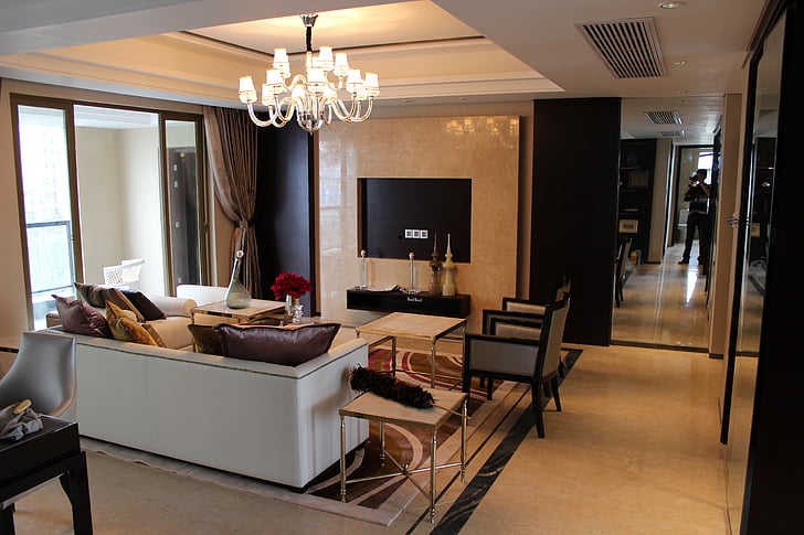 sample room, decoration, interior design, living room