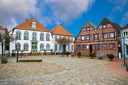 Мелдорф, Dithmarschen, Мекленбург, Германия, fachwerkhaus, прибирам, места на интереси