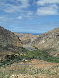 Fuerteventura, pavasarį, kraštovaizdžio