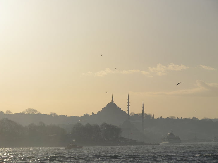 Istanbul, Svētās Sofijas, Turcija, mošeja, Bosfors, Islam, minarets