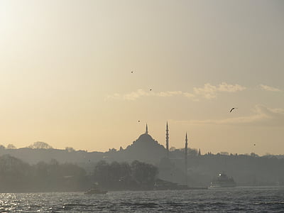 伊斯坦堡, 圣索非亚大教堂, 土耳其, 清真寺, 博斯普鲁斯海峡, 伊斯兰, 宣礼塔