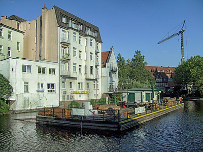 Hamburg-bergdorf, Tyskland, bygninger, arkitektur, byen, Byer, Urban