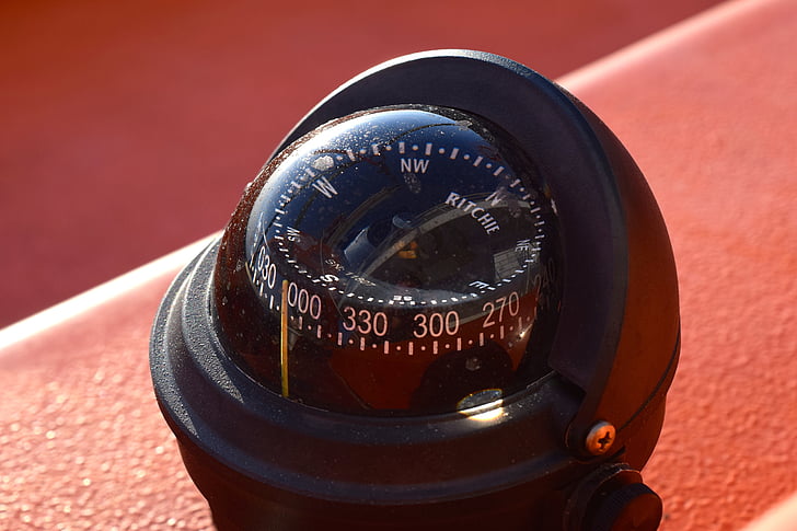 Kompas, Kepelautan, navigasi, menavigasi, boot, kapal, sekoci