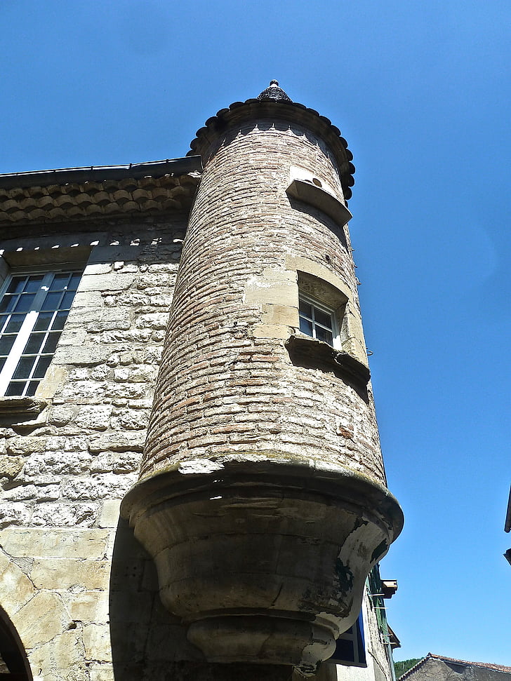 torni, Corner, Tower, linnoitus, puolustus, versiossa, suojelu