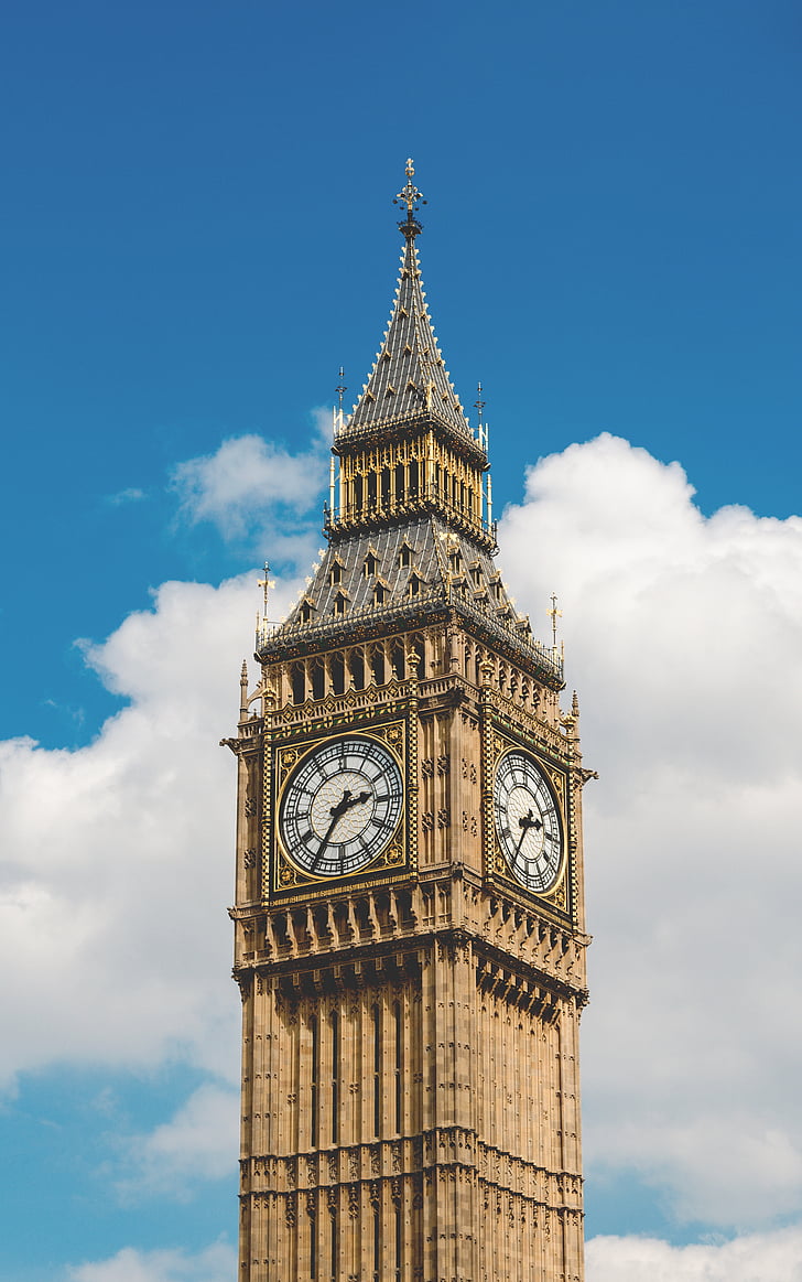 Big ben, klocktornet, England, landmärke, London, turistattraktion, tornet
