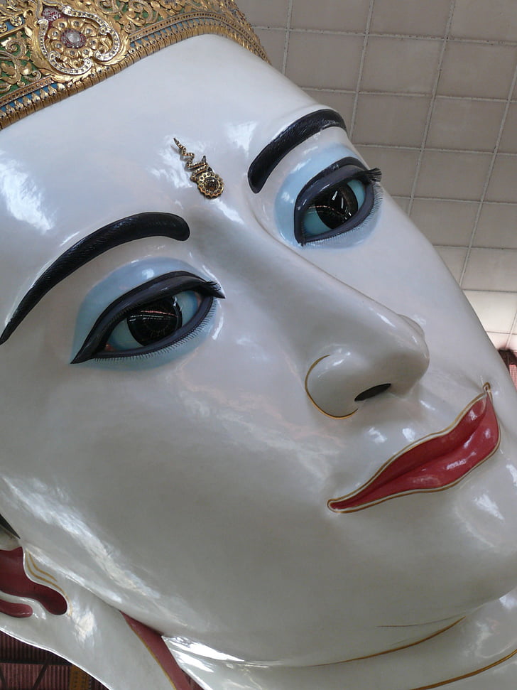 bouddhisme, Myanmar, Bouddha, visage