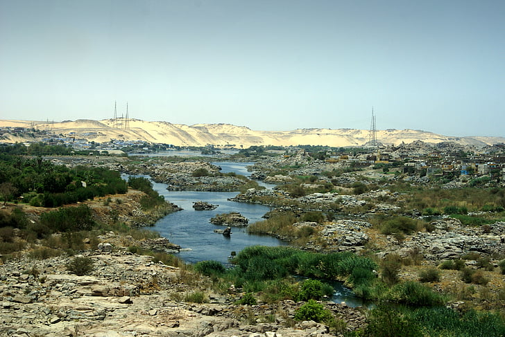 Nil, rivière, Égypte, Rapids, Assouan