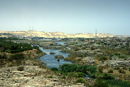 Nile, River, Egypti, kosken, Aswan