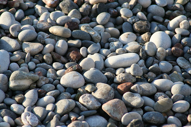 pedres, platja, ronda, fons, superfície
